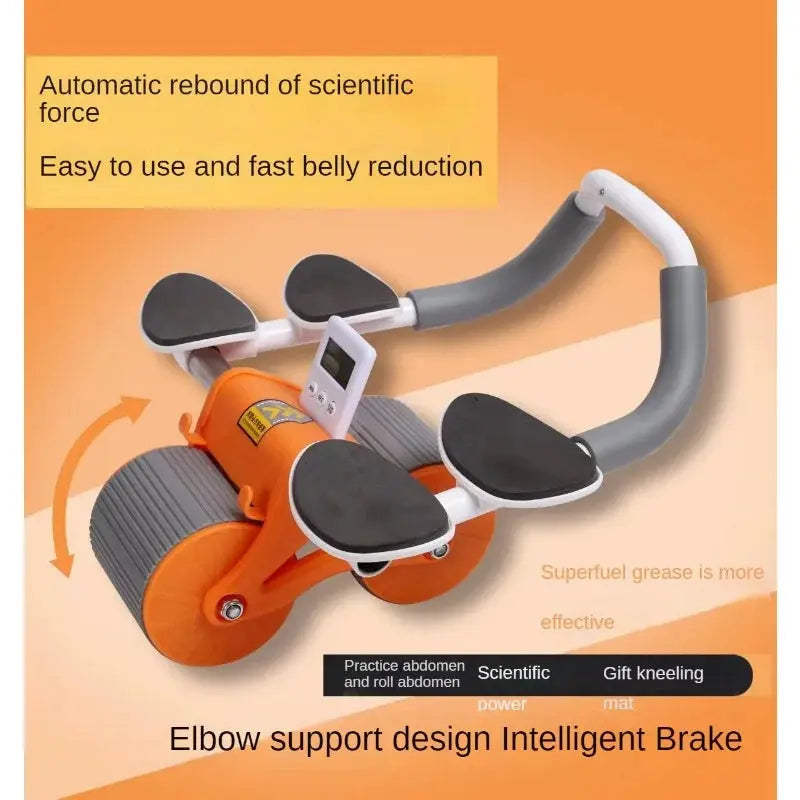 Auto Rebound Abs Wheel With Elbow Support strapfit