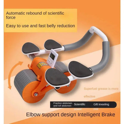 Auto Rebound Abs Wheel With Elbow Support strapfit